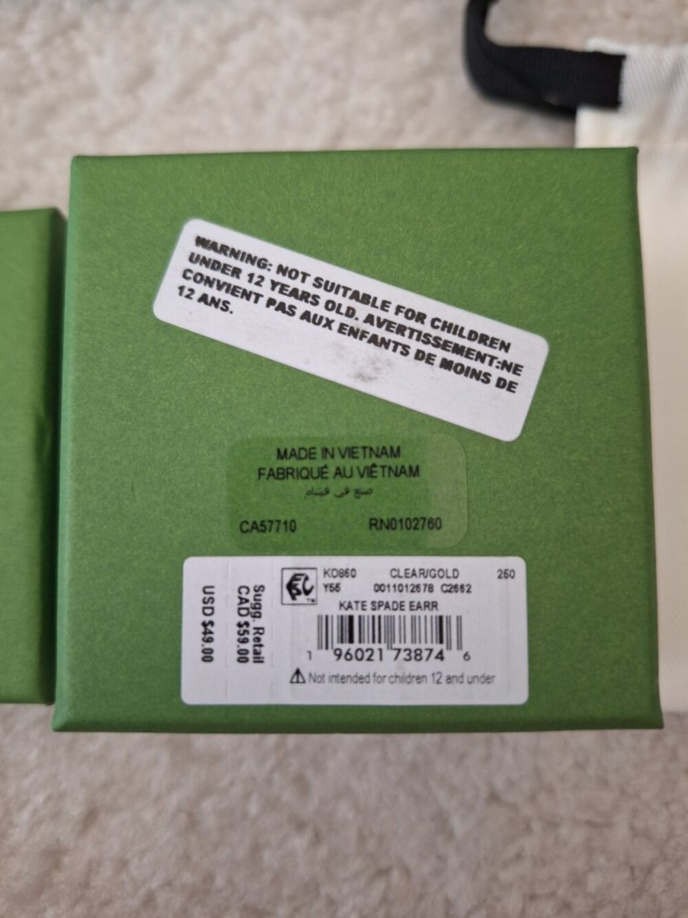 NEW Kate Spade Earrings in Box + Dust Bag - Picture 3 of 10